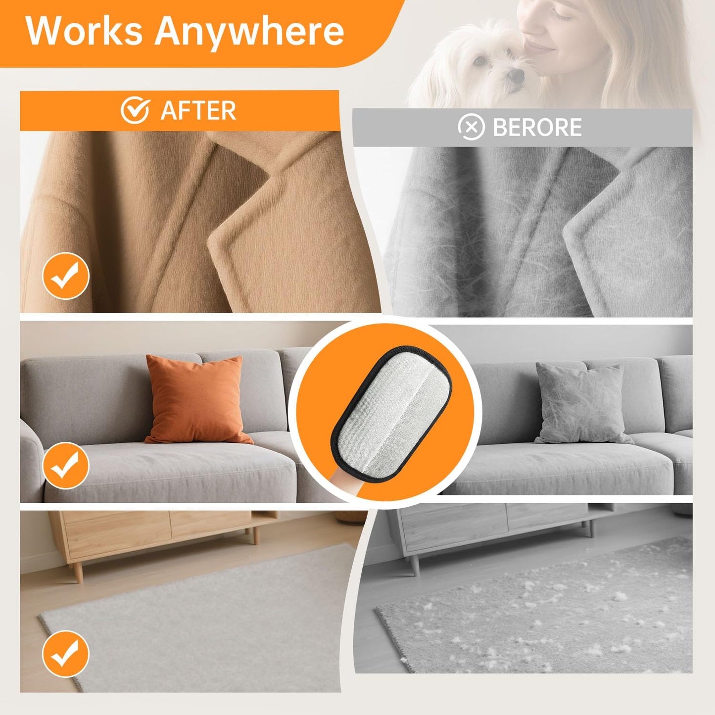 Pet Hair Removal Gloves